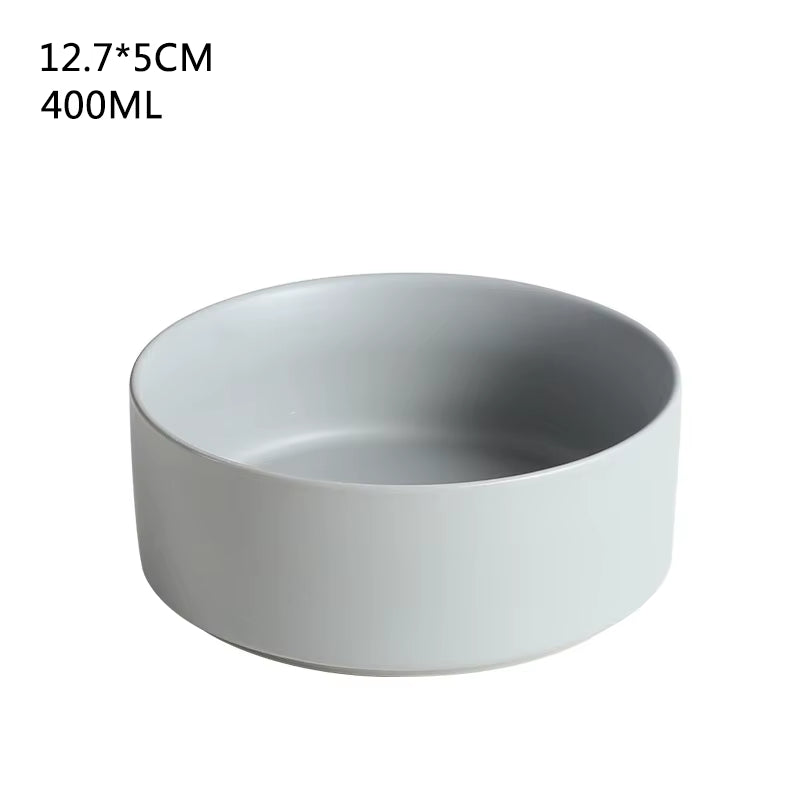 Self-Assembly Ceramic Double Cat Bowl Dog Bowl 400ML Pet Feeding Water Bowl Cat Puppy Feeder Product Supplies Food Water Bowls