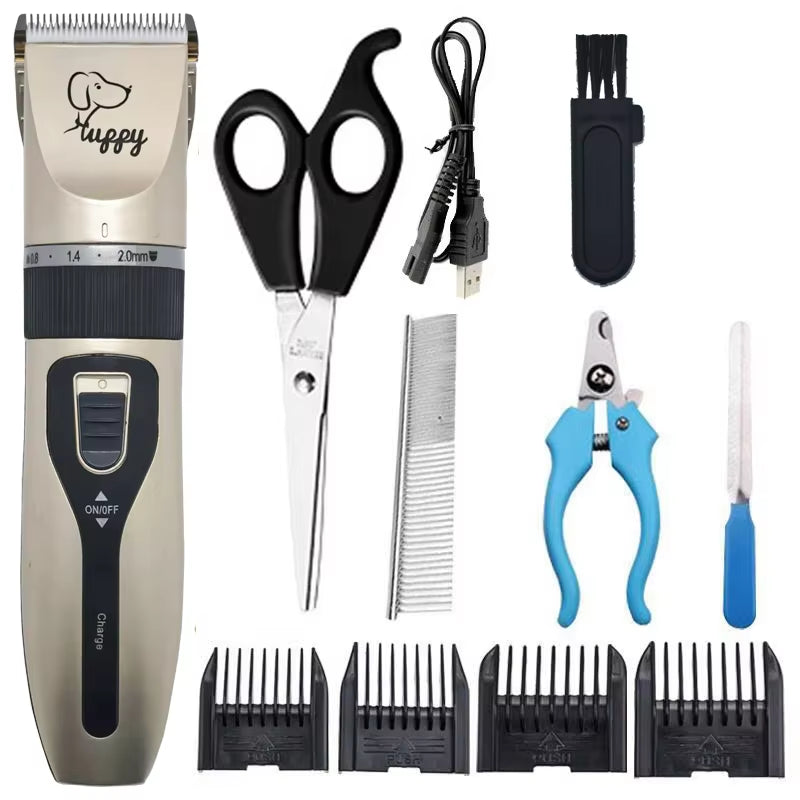 Dog Clipper Dog Hair Clippers Grooming (Pet/Cat/Dog/Rabbit) Haircut Trimmer Shaver Set Pets Cordless Rechargeable Professional