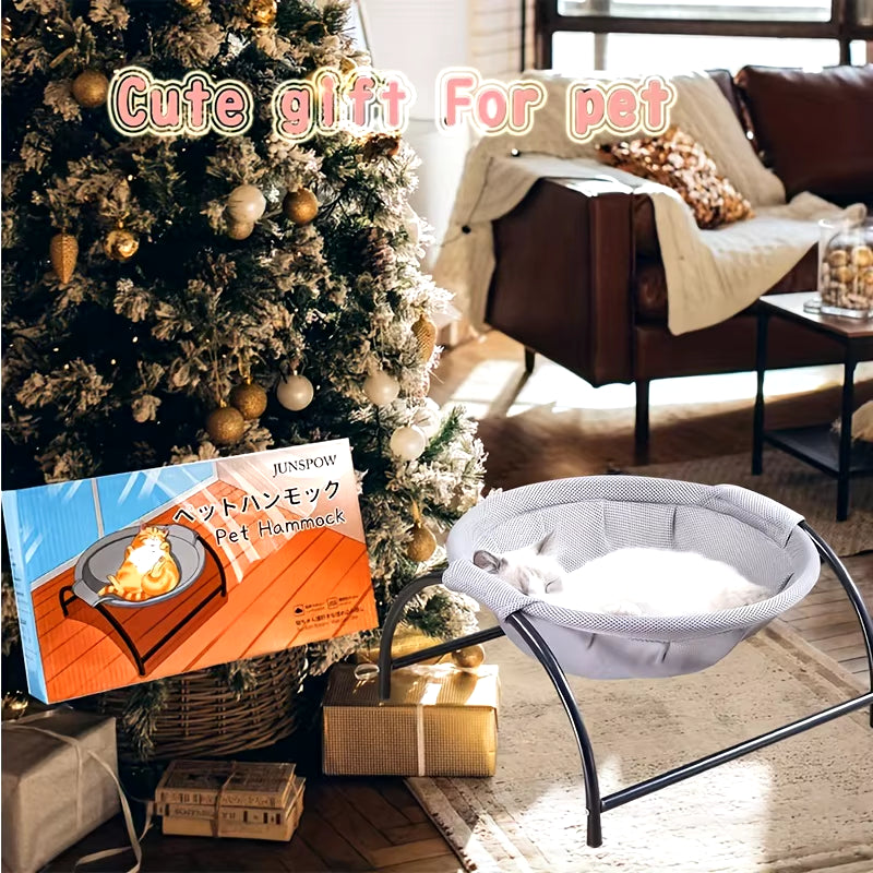 Cat Bed Pet Hammock Bed Cat Sleeping Bed Breathable Cooling Cot Sofa Pet Hammock Bed