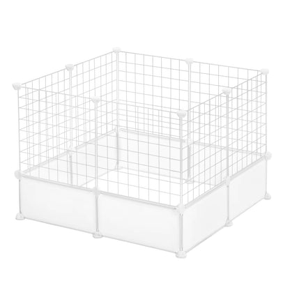 DIY Pet Playpen Foldable Pets House Puppy Kennel Exercise Training Outdoor Enclosures for Rabbits Guinea Pig Kitten Hedgehog