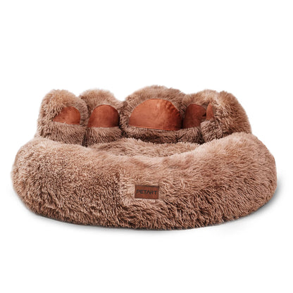 Cozy Comfy Pet Dog Bed Paw Shape Warm Dog Bed Cushion for Your Furry Friend Fluffy Dog Bed Cat Mat Deep Sleeping Warm Thickened